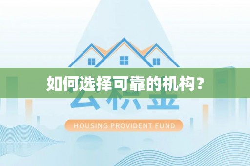 两江新区如何选择可靠的机构？