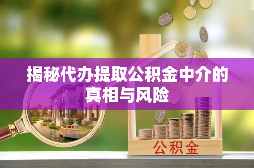 两江新区揭秘代办提取公积金中介的真相与风险
