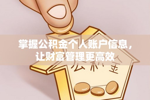 两江新区掌握公积金个人账户信息，让财富管理更高效