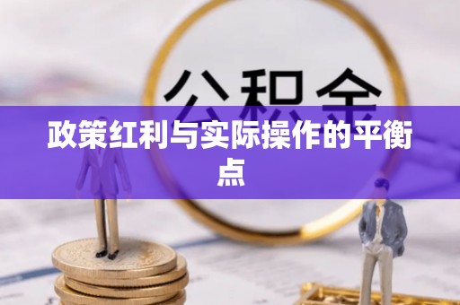 两江新区政策红利与实际操作的平衡点