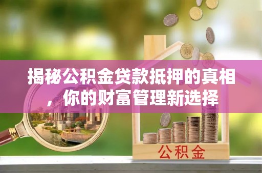 两江新区揭秘公积金贷款抵押的真相，你的财富管理新选择