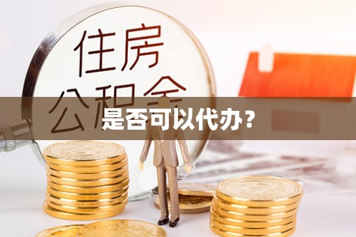 两江新区是否可以代办？