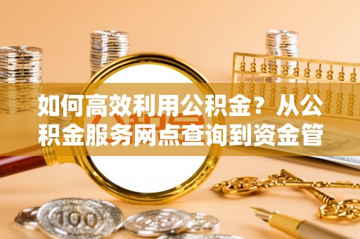 两江新区如何高效利用公积金？从公积金服务网点查询到资金管理全攻略