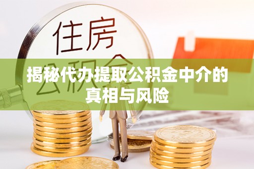 两江新区揭秘代办提取公积金中介的真相与风险