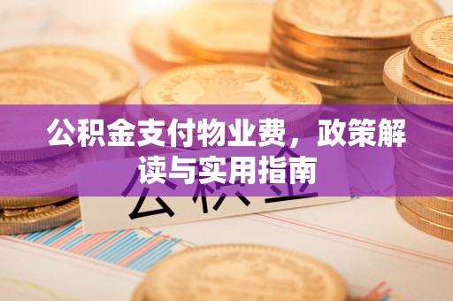 两江新区公积金支付物业费，政策解读与实用指南