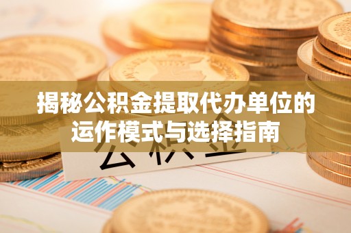 两江新区揭秘公积金提取代办单位的运作模式与选择指南