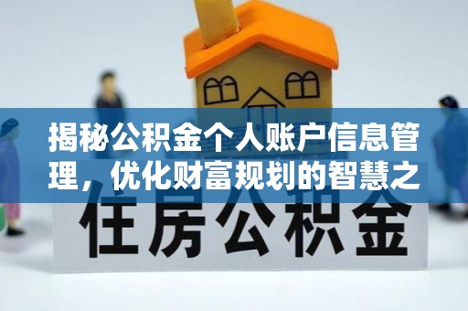两江新区揭秘公积金个人账户信息管理，优化财富规划的智慧之选