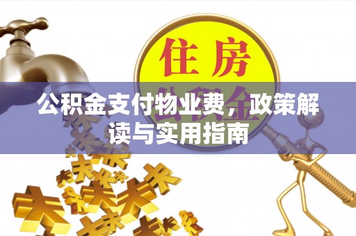 两江新区公积金支付物业费，政策解读与实用指南